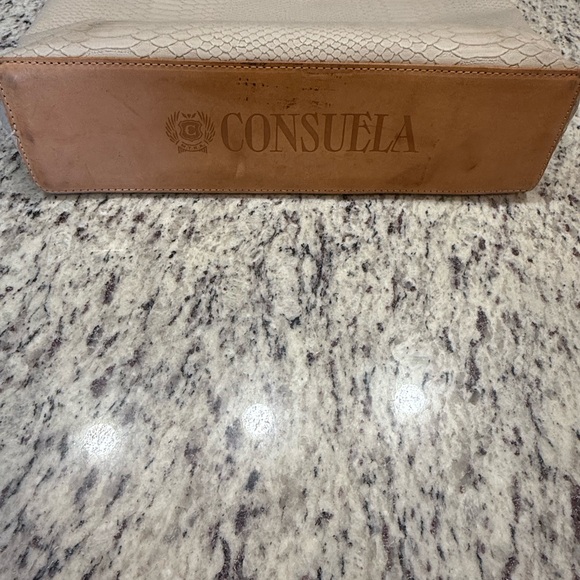 Consuela Cream Tote Bag with accessories.  Gently used. See pics for flaws. - Picture 15 of 16